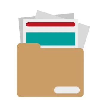 Folder with documents 库存插图