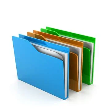 Folder with documents 스톡 일러스트