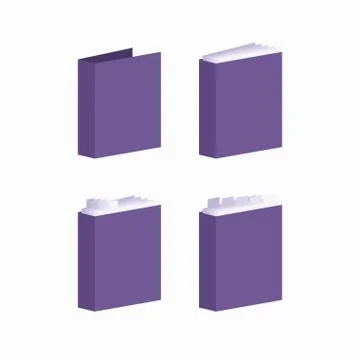 Folder for documents. Office paper documents and file folders. Stock Illustration