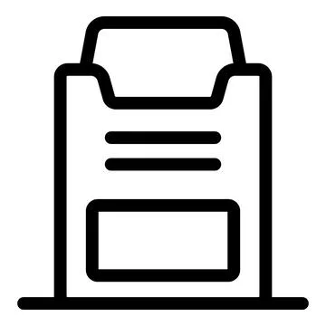 Folder with documents representing organized data storage system 스톡 일러스트
