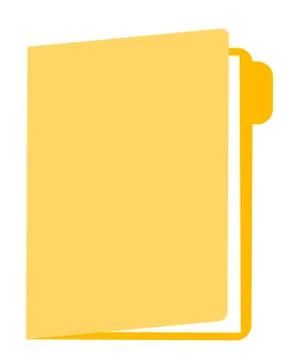 Folder with documents vector cartoon illustration. Stock Illustration
