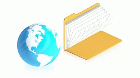 Folder earth Stock Footage 11479943