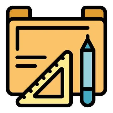 Folder engineer tool icon vector flat Stock Illustration