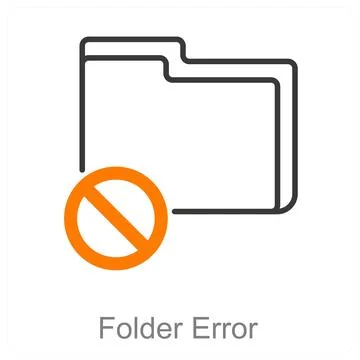 Folder Error Stock Illustration