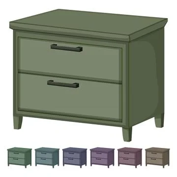 Folder file cabinet cartoon vector graphic Stock-Illustration