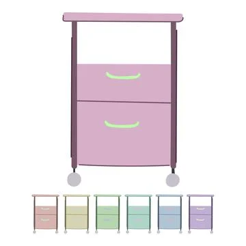 Folder file cabinet vector cartoon graphic Stock-Illustration
