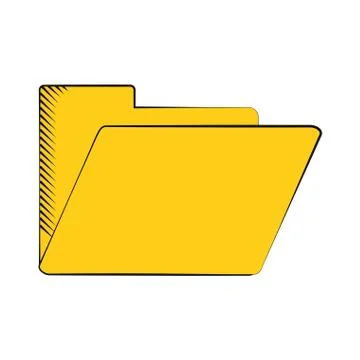 Folder file document archive icon 스톡 일러스트