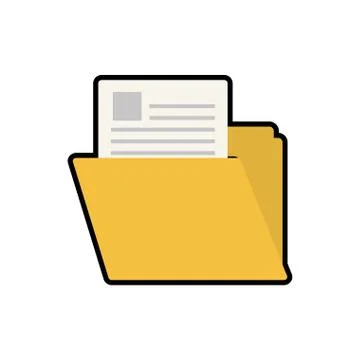 Folder file document info icon. Vector graphic Illustrazione stock