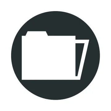 Folder file document isolated icon Illustrazione stock