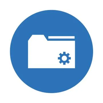 Folder file document isolated icon Illustrazione stock