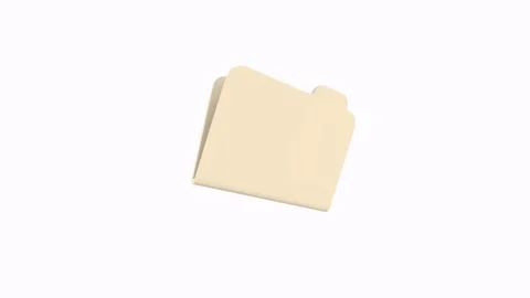 Folder file document organizer isolated on white background Stock Footage 304211604