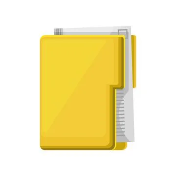 Folder file documents Stock Illustration