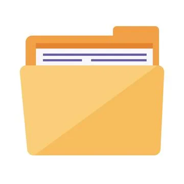 Folder file documents Stock Illustration