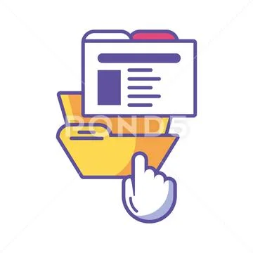 Folder with file sheet on white background: Graphic #125864073