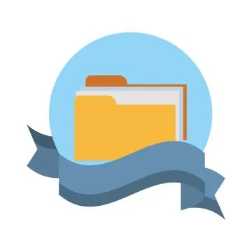 Folder file symbol 库存插图