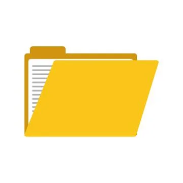 Folder file yellow document info icon. Vector graphic イラスト素材