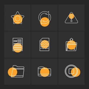 Folder , files , directory , search , code , eps icons set vector イラスト素材
