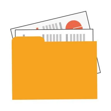 Folder with files icon Illustrazione stock