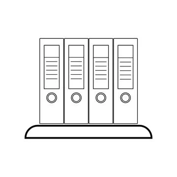 Folder files icon Illustrazione stock