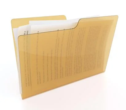 Folder with files Stock Illustration