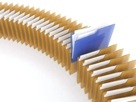 Folder with files Stock Illustration