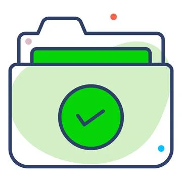 Folder Finance Related Vector Line Icon. Editable Stroke Pixel Perfect. イラスト素材
