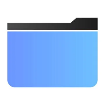 Folder flat icon. File color icons in trendy flat style. Storage gradient style Illustrazione stock