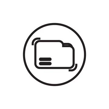Folder flat icon Stock Illustration