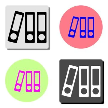 Folder. flat vector icon 스톡 일러스트