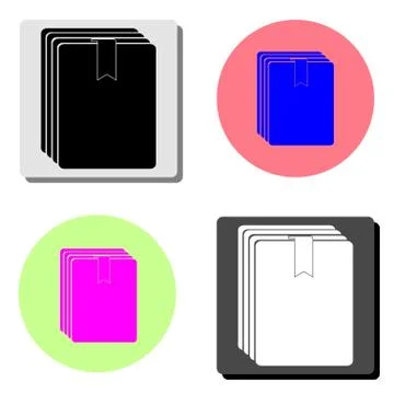 Folder. flat vector icon Illustrazione stock