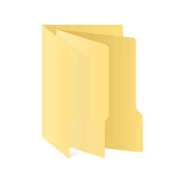 Folder in folder computer file icon isolated on white background Stock Illustration