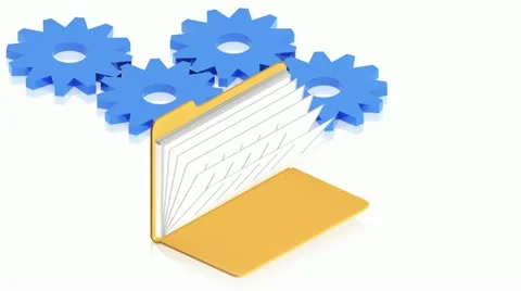 Folder gears 2 스톡 동영상 11479941