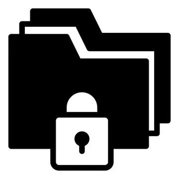 Folder glyph icon vector illustration isolated on white background 스톡 일러스트