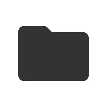 Folder glyph vector icon isolated Stock Illustration