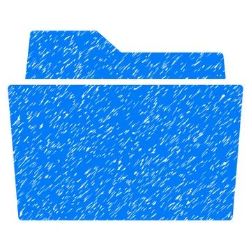 Folder Grainy Texture Icon Stock Illustration