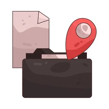 Folder Hack illustration Stock-Illustration