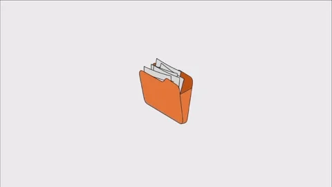 Folder holding important documents, showcasing organization Stock Footage 327127674