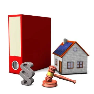 Folder house paragraph Illustrazione stock