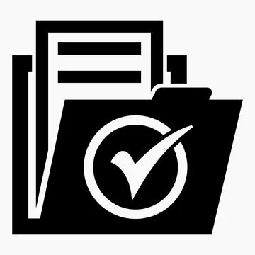 Folder icon and ok. Folder selection. 스톡 일러스트