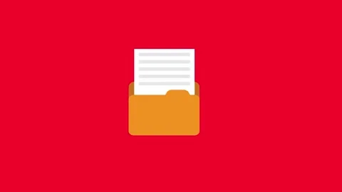 Folder icon animation - Vector art. Stock Footage 146126609