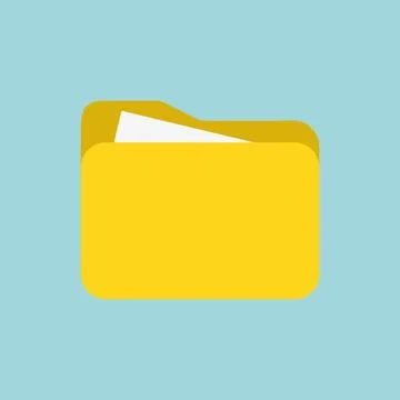 Folder icon. Can be used for your website design, app, logo, UI. Stock Illustration