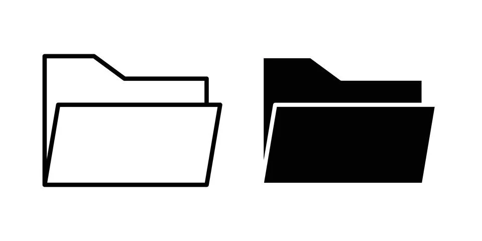 Folder icon concept. best for web design Stock Illustration