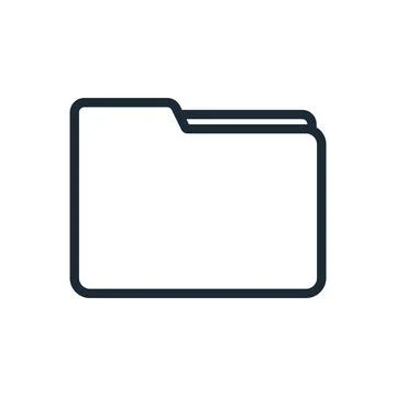 Folder icon. Data organization. Vector. Illustrazione stock