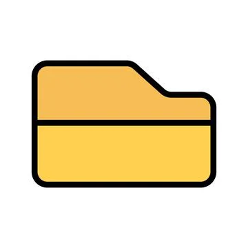 Folder icon. Data organization. Vector. Illustrazione stock