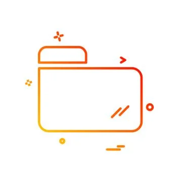 Folder icon design vector Stock Illustration