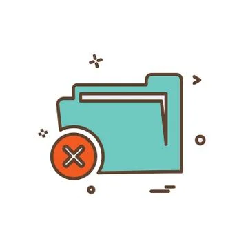 Folder icon design vector Stock Illustration