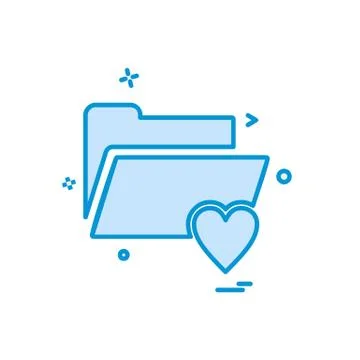 Folder icon design vector Stock Illustration