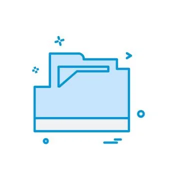 Folder icon design vector 스톡 일러스트
