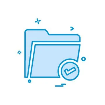 Folder icon design vector Stock Illustration