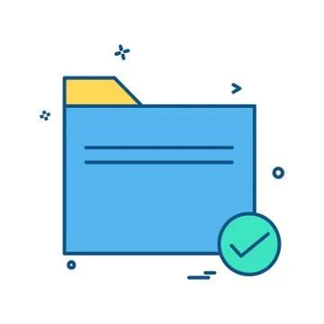 Folder icon design vector Stock Illustration
